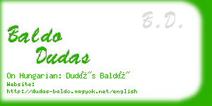 baldo dudas business card